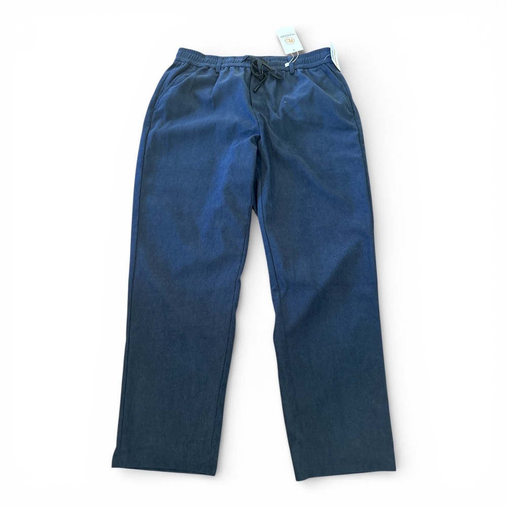 FlexCozy Stretch Corduroy Pull On Pants Women's L Petite NWT Navy